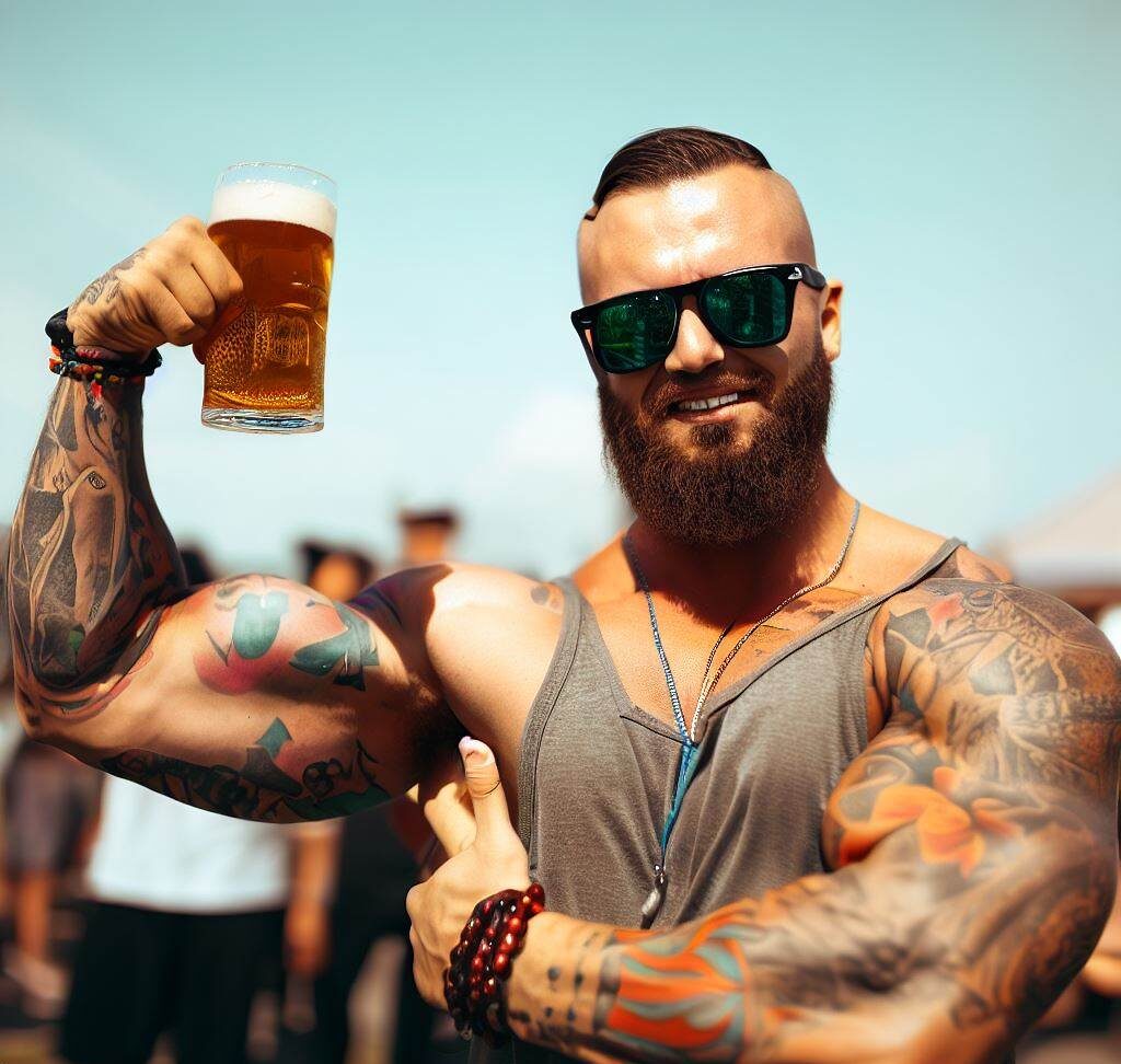 drinking and bodybuilding