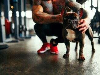 dog in gym